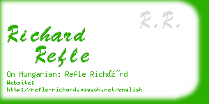 richard refle business card